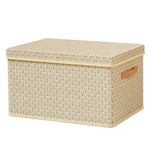 RAGOPILEN Aufbewahrungsbox, Kleiderschrank-Organizer-Box for Kleidung, Aufbewahrung zu Hause(Beige,42 * 30 * 20cm) von RAGOPILEN