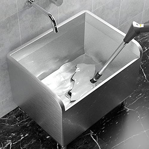 RAGOPILEN Bodenwischbecken, Bodenwischer-Waschbecken aus Edelstahl mit Abflusssieb, 45–80 cm(45cm) von RAGOPILEN