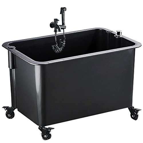 RAGOPILEN Bodenwischbecken, Kommerzielles Bodenwischer-Waschbecken mit Wasserhahn for Badezimmer, Garage, Außenbereich(#2) von RAGOPILEN