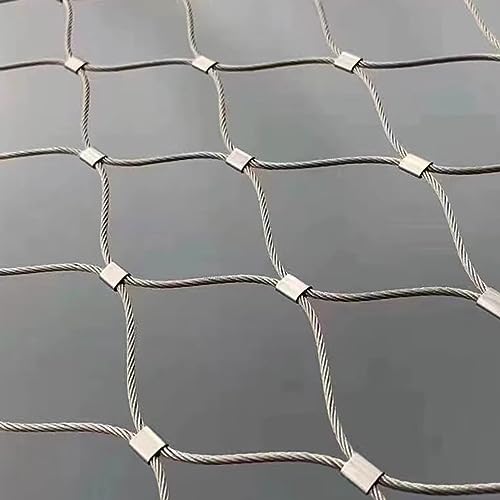 RAGOPILEN Drahtgeflecht, Edelstahl 304 Maschenweite 2 mm Seil 10 cm Löcher Mehrere Größen(2x10m) von RAGOPILEN