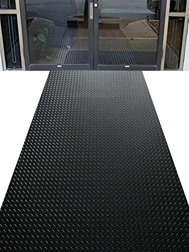 RAGOPILEN Gummifußmatten für Garagenböden, PVC-Vinyl-Bodenmattenrolle, Schwarz, mehrere Größen, 3 mm(0.8X0.8m/2.6X2.6ft) von RAGOPILEN