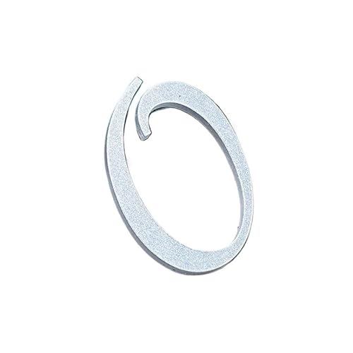 RAGOPILEN Hausnummern, 0-9 Acryl Selbstklebende Hausnummer Türschild Aufkleber Multicolor 7cm(Silver,0) von RAGOPILEN