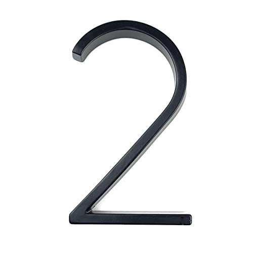 RAGOPILEN Hausnummern, Schwebendes Adressschild, Hausnummern, Buchstaben, Symbole, for den Außenbereich, 15 Stück, Schwarz, 125 mm(2) von RAGOPILEN