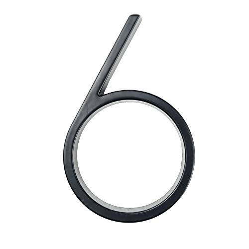 RAGOPILEN Hausnummern, Schwebendes Adressschild, Hausnummern, Buchstaben, Symbole, for den Außenbereich, 15 Stück, Schwarz, 125 mm(6) von RAGOPILEN
