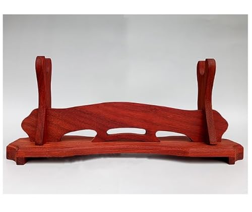 RAGOPILEN Holz-Schwertständer, Holzschwert-Ausstellungsständer for Katana Wakizashi Tanto, Mehrfarbig, 1 oder 2 Schichten(Red Brown,Single Layer) von RAGOPILEN