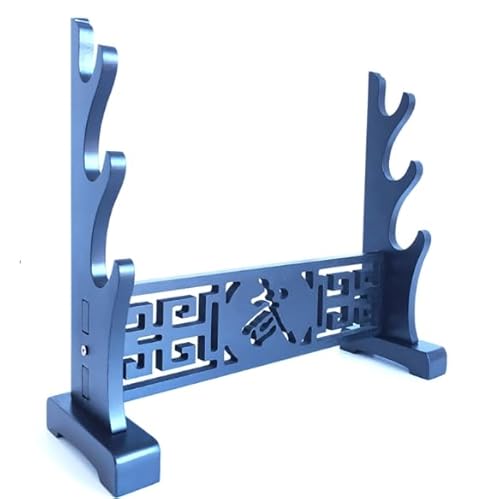 RAGOPILEN Holz-Schwertständer, Katana-Schwertständer, Schwarz, mehrere Größen(Wu,40 * 14 * 34.5cm) von RAGOPILEN