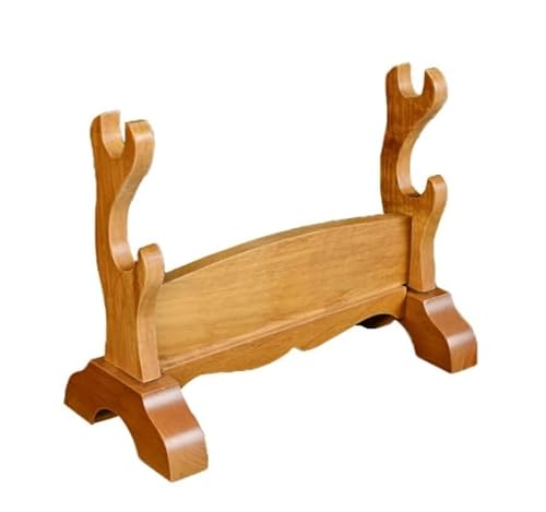 RAGOPILEN Holz-Schwertständer, Präsentationsständer for Schwerter und Messer aus Holz, 28,5 x 38,5 x 17 cm von RAGOPILEN