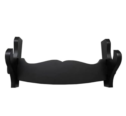 RAGOPILEN Holz-Schwertständer, Wandmontierter Katana-Schwert-Displayhalter, Mehrfarbig, mehrere Größen(Black,1 Tier) von RAGOPILEN