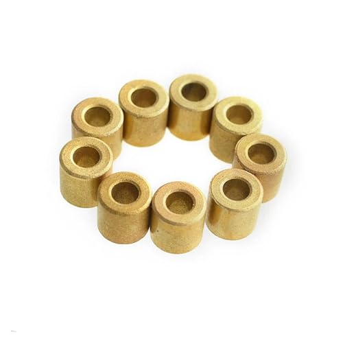 RAGOPILEN Keramik-Lager, 4/10 STÜCKE Poröse Pulvermetallurgie Öl Bronze Buchse Führungshülse ID 6 MM 6X8X3 6X10X4 6X12X6 5 8 10 MM Präzisions-Kupferbasis(4pcs,6X10X8) von RAGOPILEN