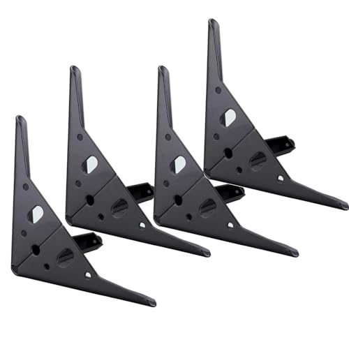 RAGOPILEN Möbelbeine, 4 Stück Möbelbeine aus Karbonstahl, dreieckig, for Tisch, Schreibtisch, Stuhl, Sofa, Mehrfarbig, 10–40 cm(A,20cm) von RAGOPILEN