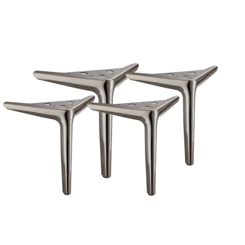 RAGOPILEN Möbelbeine, 4 Stück Möbelbeine aus Karbonstahl, dreieckig, for Tisch, Schreibtisch, Stuhl, Sofa, Mehrfarbig, 10–40 cm(B,18cm) von RAGOPILEN
