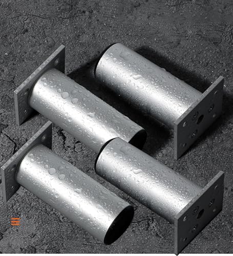 RAGOPILEN Möbelbeine, 4 Stück verstellbare Möbelbeine, Aluminiumlegierung, Mehrfarbig, mehrere Größen(Silver,6cm) von RAGOPILEN