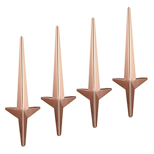 RAGOPILEN Möbelbeine, 4er-Pack 15 cm Möbelbeine, Mehrfarbig(Rosegold) von RAGOPILEN