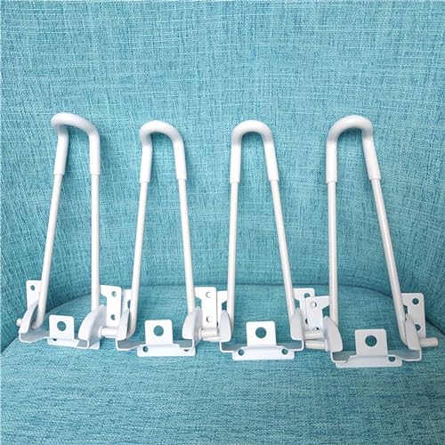 RAGOPILEN Möbelbeine, 4er-Pack DIY Klappbare Tischbeine aus Metall Weiß Mehrere Größen(32cm) von RAGOPILEN