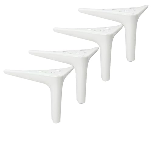 RAGOPILEN Möbelbeine, Dreieckige Möbelbeine, 4er-Pack, Weiß, mehrere Größen(12CM) von RAGOPILEN