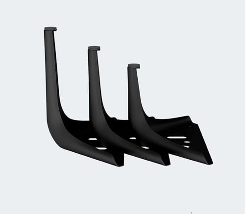 RAGOPILEN Möbelbeine, Möbelbeine 4er-Pack Metall Diamant Dreieck Mehrfarbig Mehrere Größen(4pcs-Black,15CM) von RAGOPILEN