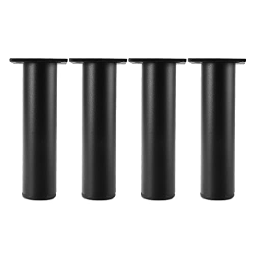 RAGOPILEN Möbelbeine, Packung mit 4 verstellbaren DIY-Möbelbeinen aus Aluminiumlegierung, Mehrfarbig, 6–35 cm(Black,25cm/9.84in) von RAGOPILEN