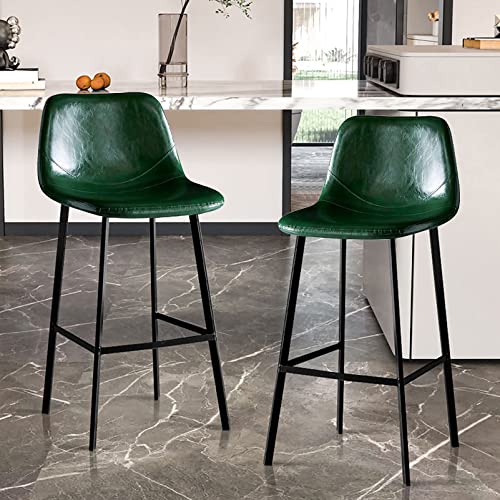 RAGOPILEN Runder Barhocker, 2er-Set Barhocker in Thekenhöhe, Mehrfarbig, mehrere Größen(Green,Sitting Height: 75cm) von RAGOPILEN