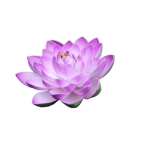 RAGOPILEN Schwimmende Blumen, Künstliche schwimmende Lotusblume for Teich 18x18x6cm Multicolor(Pink) von RAGOPILEN