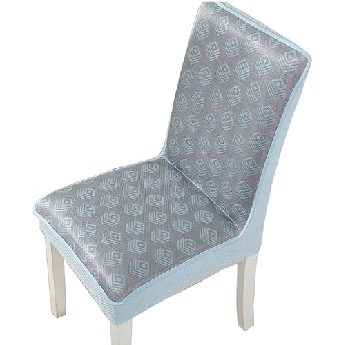 RAGOPILEN Teppich, 1Pc Sommer Esszimmerstuhl Sitzbezug Ice Silk 2 Stile Multicolor Mehrere Größen(A,Chair Cover with Backrest) von RAGOPILEN