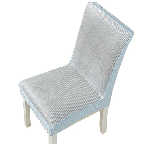 RAGOPILEN Teppich, 1Pc Sommer Esszimmerstuhl Sitzbezug Ice Silk 2 Stile Multicolor Mehrere Größen(B,Chair Cover with Backrest) von RAGOPILEN