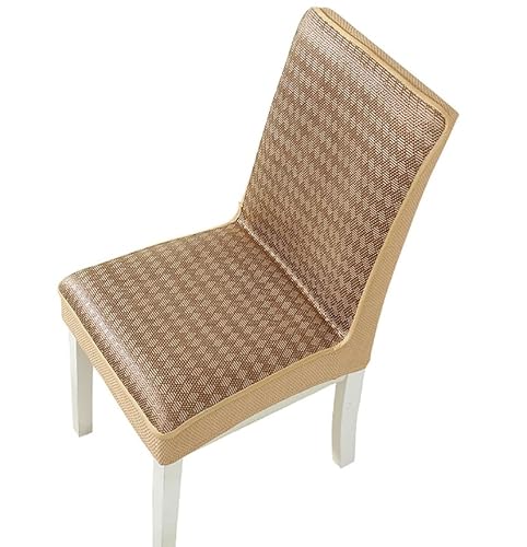 RAGOPILEN Teppich, 1Pc Sommer Esszimmerstuhl Sitzbezug Ice Silk 2 Stile Multicolor Mehrere Größen(C,Chair Cover with Backrest) von RAGOPILEN