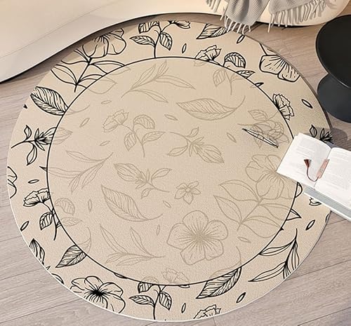 RAGOPILEN Teppich, Runder Teppich aus Polyester, Mehrfarbig, mehrere Größen: 80 cm, 100 cm, 120 cm, 140 cm, 160 cm, 200 cm(13,80cm) von RAGOPILEN