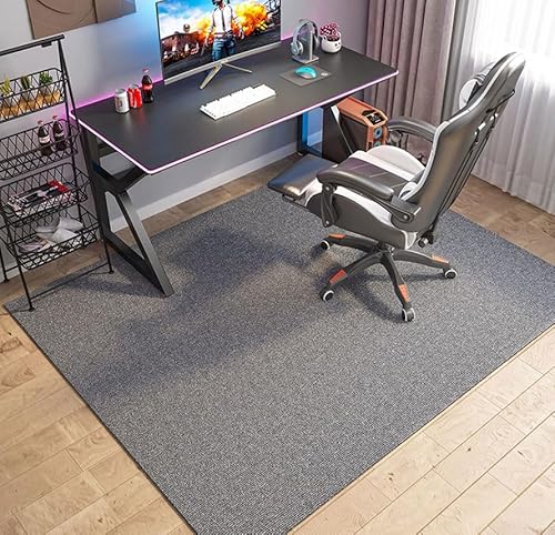 RAGOPILEN Teppich, Stuhlmatte, Bodenschutz, Mehrfarbig, mehrere Größen, for Büro und Zuhause(Grey,120 * 130cm) von RAGOPILEN