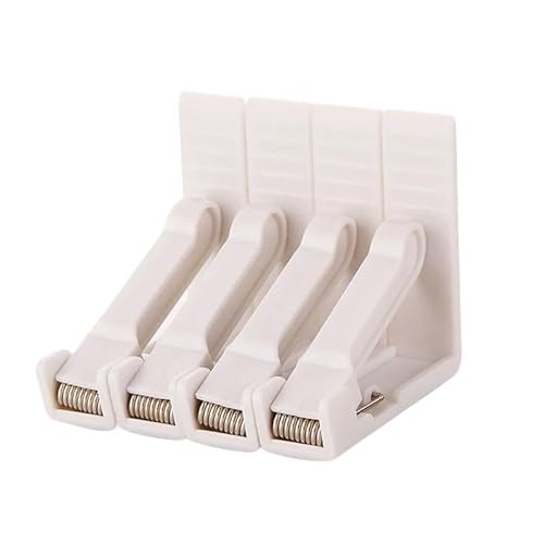 RAGOPILEN Tischtuch-Clips, 4er-Pack transparente Tischtuchklammern 5,5x5,5 cm(White 4pcs) von RAGOPILEN