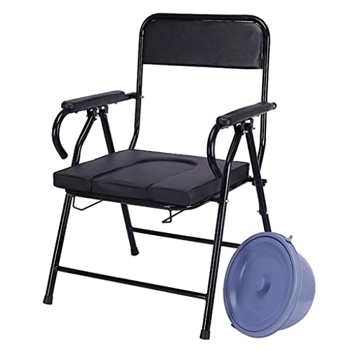 RAGOPILEN Toilettenstuhl, Nachttisch-Toilettenstuhl, Duschstuhl, Gehhilfe for ältere Senioren, Behinderte, Schwangere von RAGOPILEN