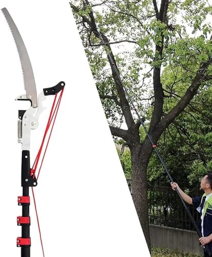 Stangensäge, 2-in-1 Teleskop-Hochentaster und Astschere 18 Fuß/24 Fuß(24ft) von RAGOPILEN