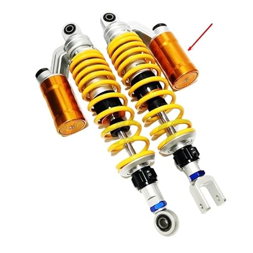 Stoßdämpfer, Einstellbare Luftstoßdämpfer Hinten 1er Pack for Suzuki BW 125 Dirt Bike Gokart Quad ATV Runde & Gabel 310-360mm Multicolor(360mm Fork) von RAGOPILEN