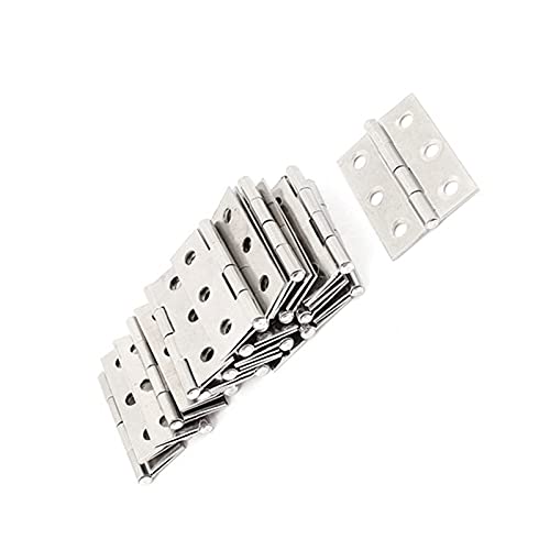 Türscharniere, Edelstahl Tür Scharnier Pack Von 20 for Möbel Schrank Kleiderschrank Gefaltet Tür von RAGOPILEN