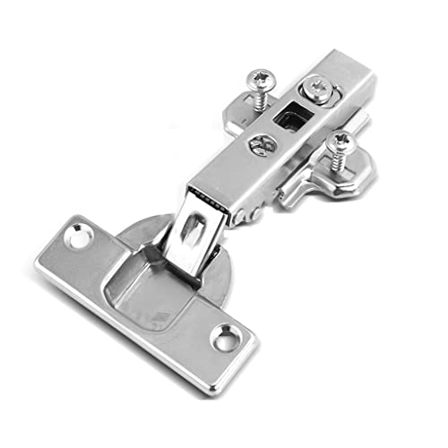 Türscharniere, Selbstschließende, halbverdeckte, variable Overlay-Schranktürscharniere aus satiniertem Nickel(A) von RAGOPILEN