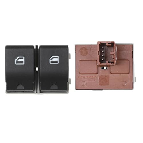 Fensterheberschalter Electric Power Fensterheber Für SEAT IBIZA 2002-2009 6Q0959858A 6Q0959858 Power Einzigen Fenster Schalter(Brown Bottom) von RAGPUKMUAN