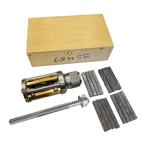Rahish Tools Motorzylinder-Hon-Kit 62 mm bis 88 mm – Verstellbares, handgehaltenes Honwerkzeug-Set mit 16 Steinen, Größen: 3" x 3/8" x 3/8" – Geeignet für mittelgroße bis größere Automotoren Rahish Tools Motorzylinder-Hon-Kit 62 mm bis 88 mm – Verstellbares, handgehaltenes Honwerkzeug-Set mit 16 Steinen, Größen: 3" x 3/8" x 3/8" – Geeignet für mittelgroße bis größere Automotoren von RAHISH TOOLS
