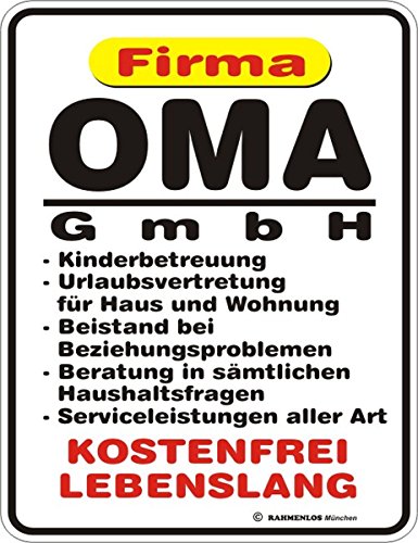 Lustiger Magnet Firma Oma GmbH bunt 9 x 7 cm Einheitsgröße von RAHMENLOS