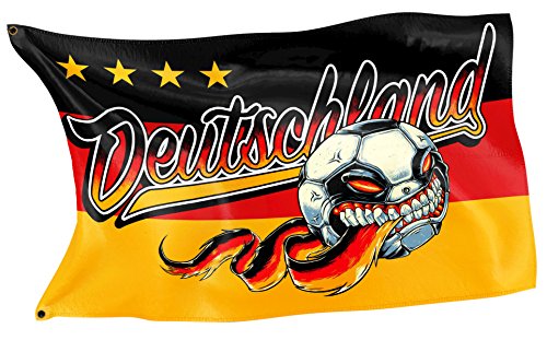 RAHMENLOS Original Design-Flagge für den Fussball Fan: Deutschland-Flagge von RAHMENLOS