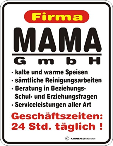 Original RAHMENLOS® Magnet: Firma Mama GmbH: Blech 9x7cm von RAHMENLOS