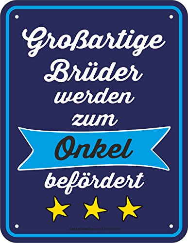 RAHMENLOS Original Blechschild Großartige Brüder Werden zum Onkel befördert. RAHMENLOS Original Blechschild Großartige Brüder Werden zum Onkel befördert. von RAHMENLOS