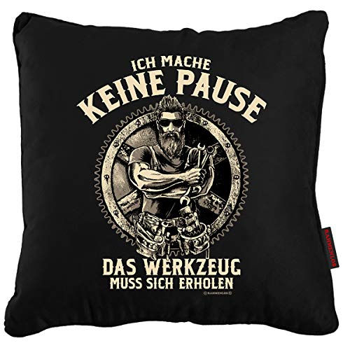 RAHMENLOS Kissenhülle 40x40cm als Männer-Geschenk für Handwerker - für Dekokissen Zierkissen Sofakissen von RAHMENLOS