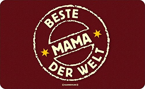 RAHMENLOS Original Schneidbrettchen für die Beste Mama der Welt von RAHMENLOS