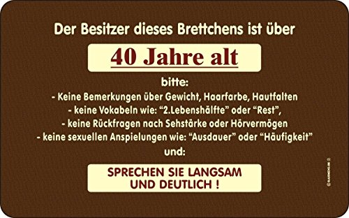 RAHMENLOS Original Schneidbrettchen: Besitzer über 40 von RAHMENLOS