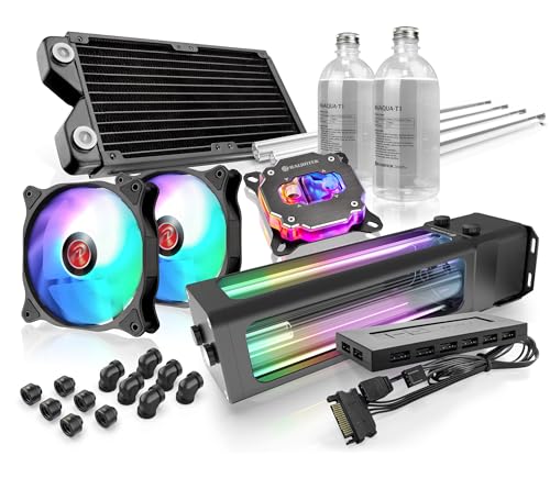 Raijintek Scylla Wasserkühlungs-Set, Water Cooling Kit, All-in-one Liquid CPU Cooler Kit, Lüfter und Pumpe mit AGB, Fernsteuerung (240mm, PRO) von Raijintek