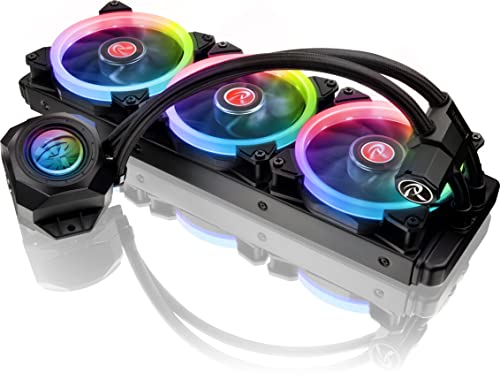 RAIJINTEK Orcus Core CPU Kühler RGB Komplett AiO Wasserkühlung PC, Water Cooling, 360mm Wasserkühlung Pumpe mit CPU Lüfter Silent Wings von Raijintek