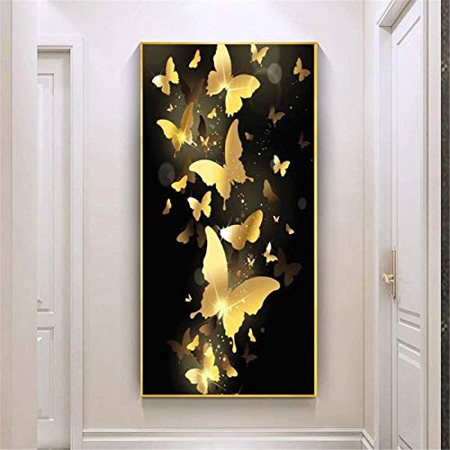 RAILONCH 5D Diamonds Painting Kits Schmetterling Vollbilder Diamond Painting Schmetterling Stickerei Bilder für Home Wanddekoration (60×120cm) von RAILONCH