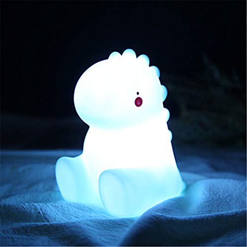 RAILONCH Creative Led Nachtlicht, Apfel, Mond, Einhorn Kinder Nachttischlampe Schlafzimmer Nachttisch Licht Baby Fütterungslampe (Dinosaurier) von RAILONCH