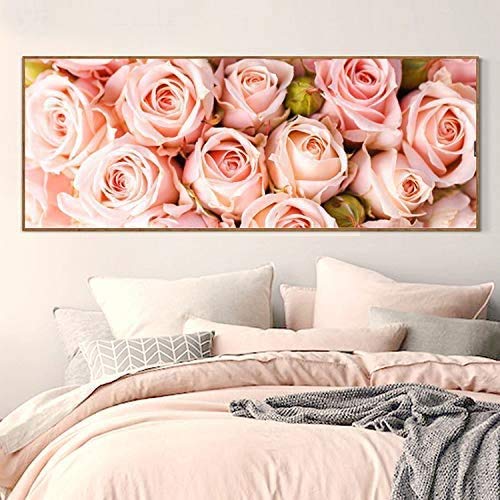 RAILONCH DIY 5D Diamant Painting Set - Blumen - Diamond Painting Full Strass für Schlafzimmer Wand und Wohnzimmer (C,130×60cm) von RAILONCH