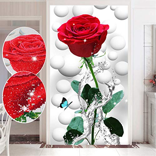 RAILONCH DIY Diamant Painting Kit mit 5D Strass Bilder Handgemachtes Klebebild Stickerei Malerei Digitale Sets Wanddekoration Full Bohrer von RAILONCH