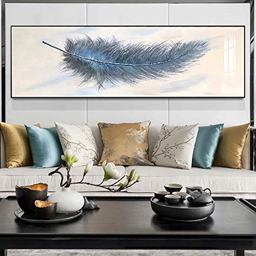 RAILONCH DIY Diamond Painting 5D Feder Diamant Painting Set Full Drill Stickerei Groß Bilder Diamonds Malerei für Home Wand Dekor (240x80cm) von RAILONCH